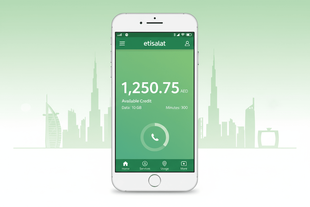 How to Check Etisalat Balance in Dubai UAE