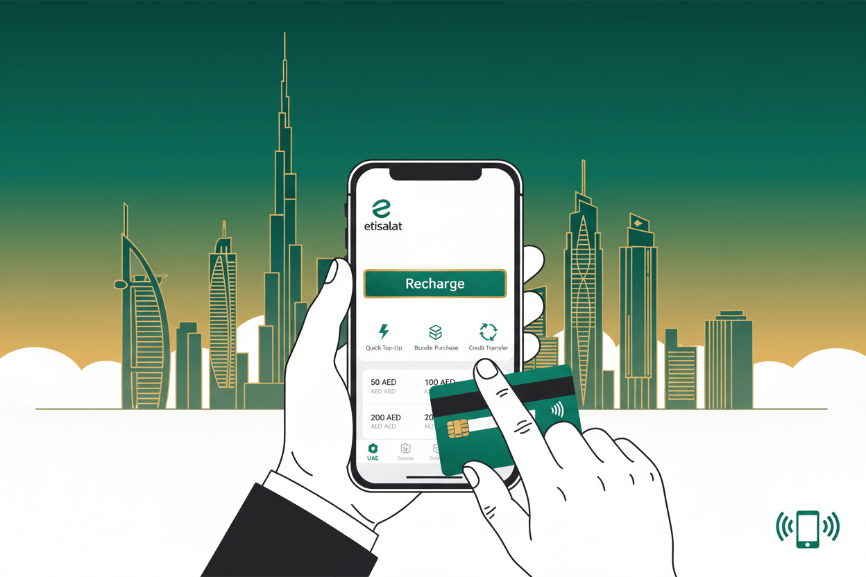 How to Recharge Etisalat in UAE Easily