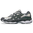 ASICS GEL-NYC Cream Steel Grey sneakers on feet Dubai