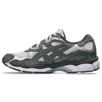 ASICS GEL-NYC Cream Steel Grey sneakers on feet Dubai
