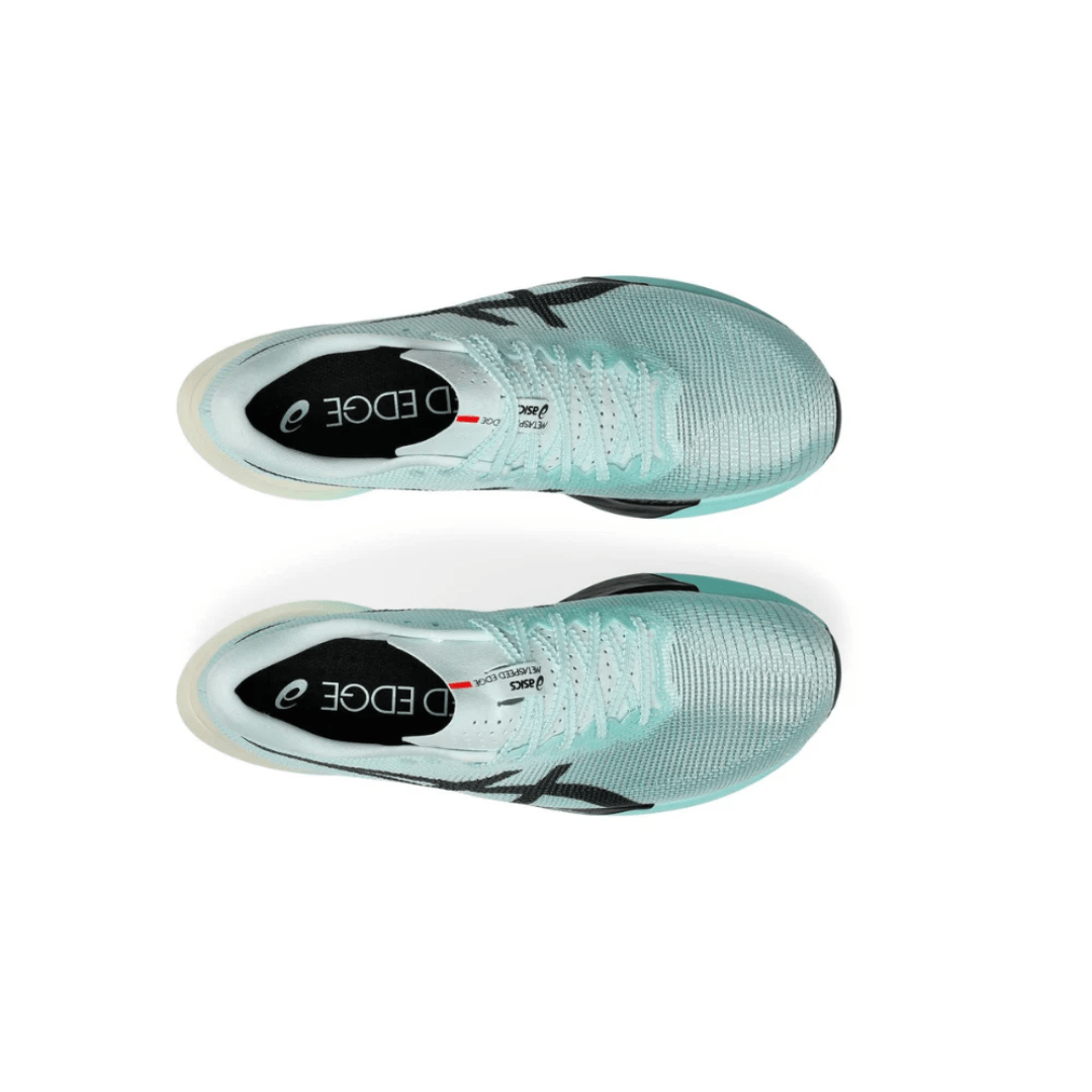 ASICS Metaspeed Edge Paris Illuminate Mint Black running shoes upper detail