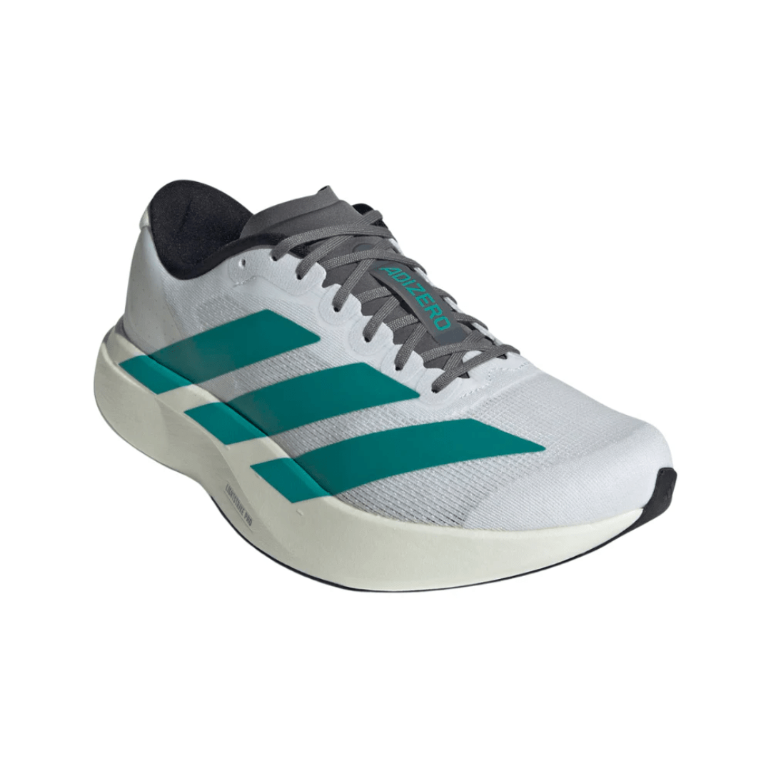 Adidas AdiZero EVO SL Cloud White Pure Teal sneakers midsole