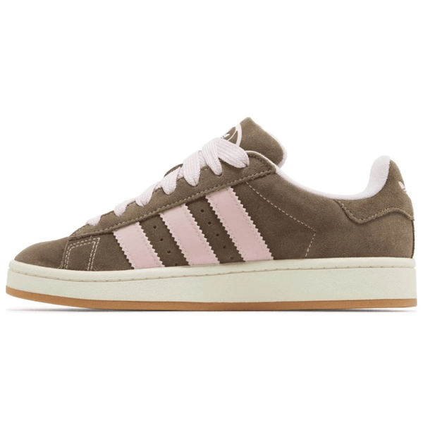 Adidas Campus 00s Dust Cargo Clear Pink sneakers on feet Dubai