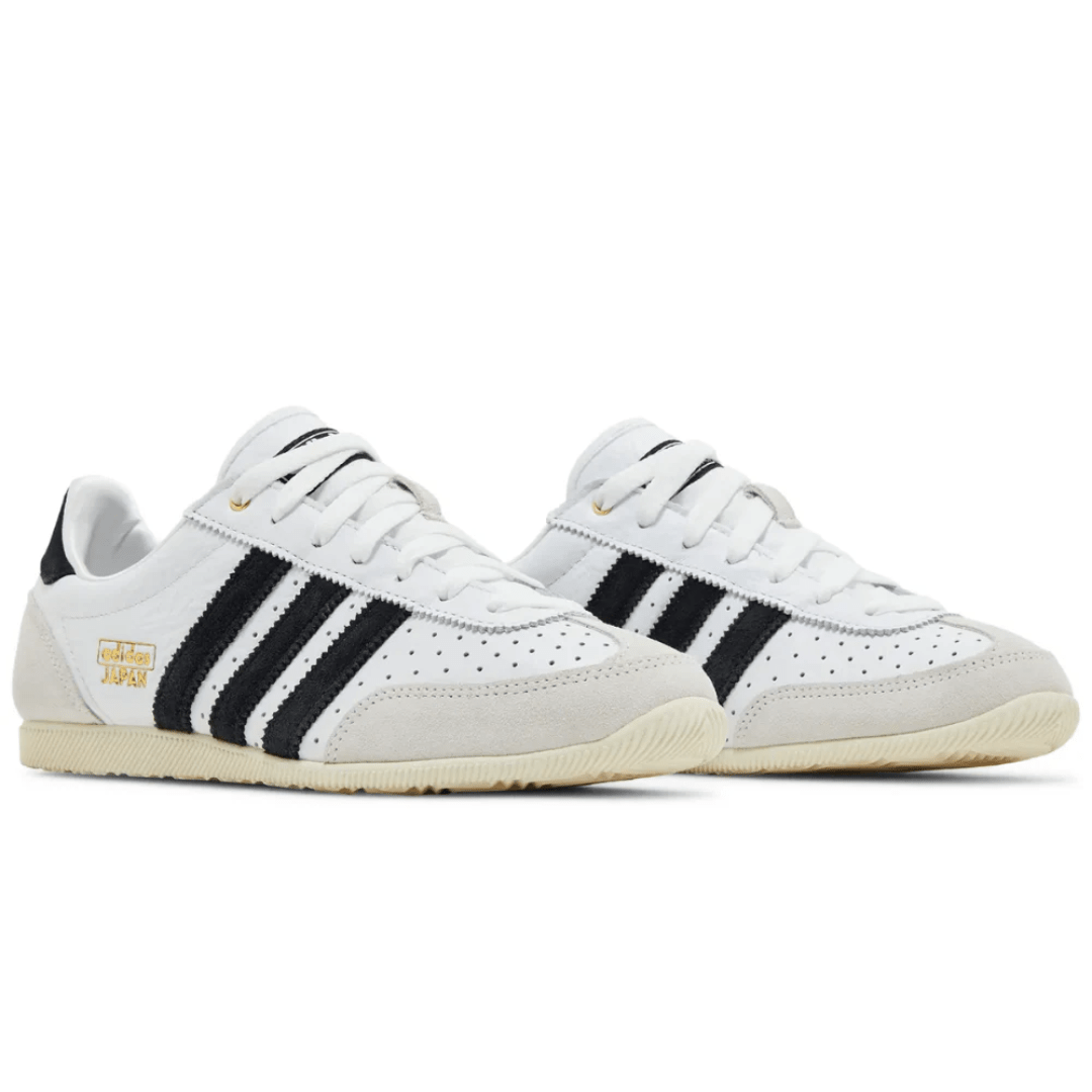 Adidas Japan White Black sneakers upper detail