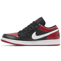 Air Jordan 1 Low Alternate Bred Toe sneakers on feet Dubai