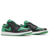 Air Jordan 1 Low Black Lucky Green sneakers heel view