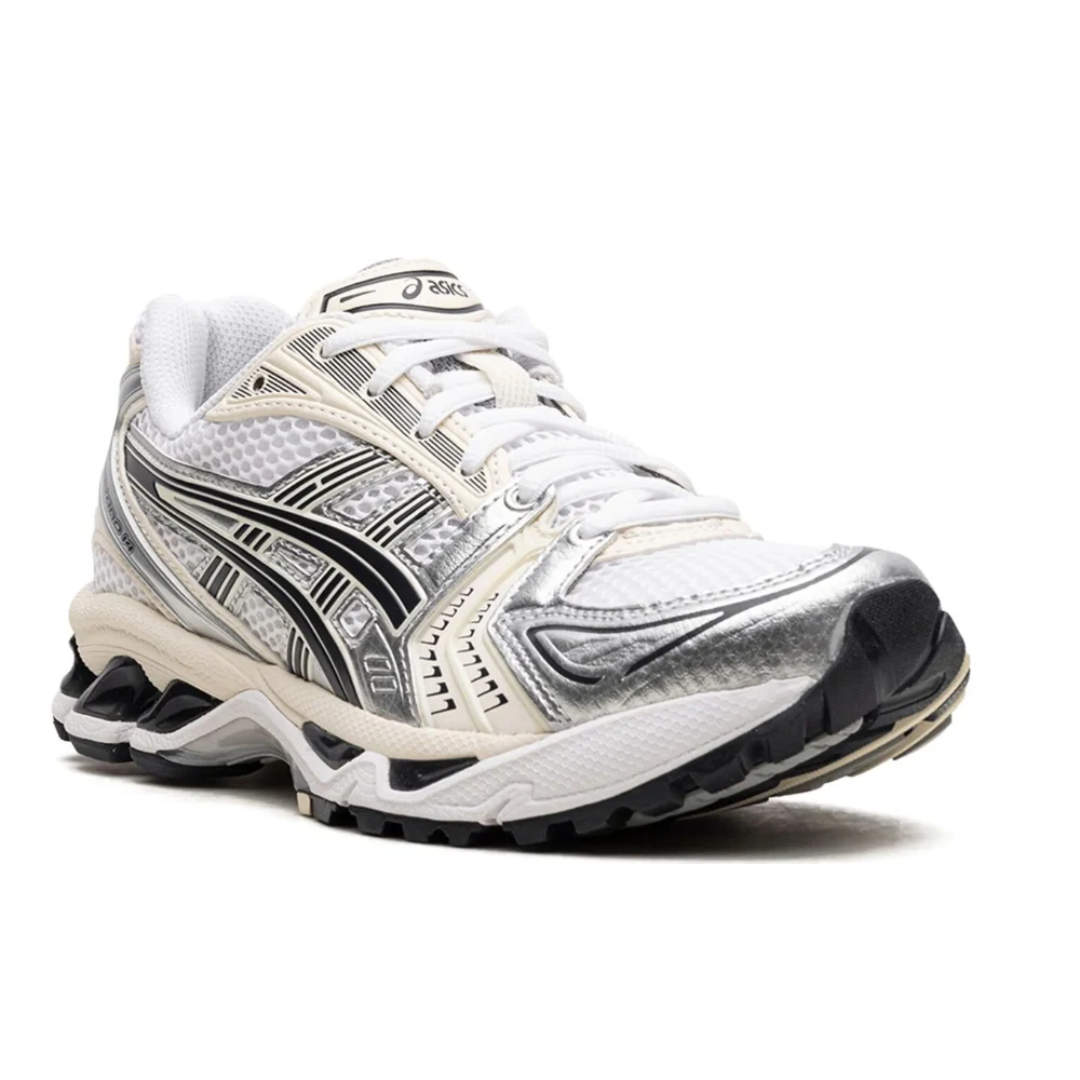 ASICS Gel-Kayano 14 White Midnight sneakers heel view