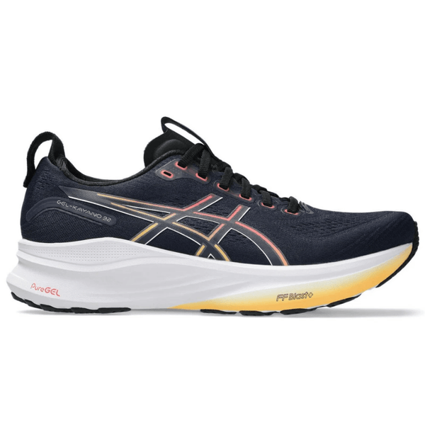ASICS Gel-Kayano 32 Midnight Black sneakers side profile