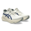 ASICS Gel-Nimbus 27 Birch Indigo Blue running shoes upper detail