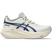 ASICS Gel-Nimbus 27 Birch Indigo Blue running shoes side profile