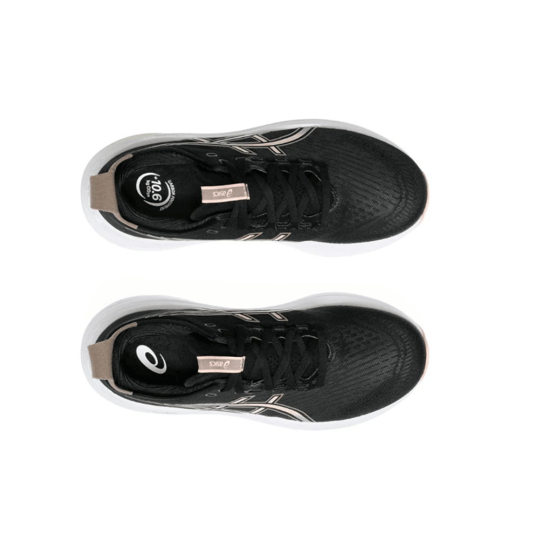 ASICS Gel-Nimbus 27 Black Breeze sneakers upper detail