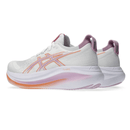 ASICS Gel-Nimbus 27 White Light Ube sneakers on feet Dubai
