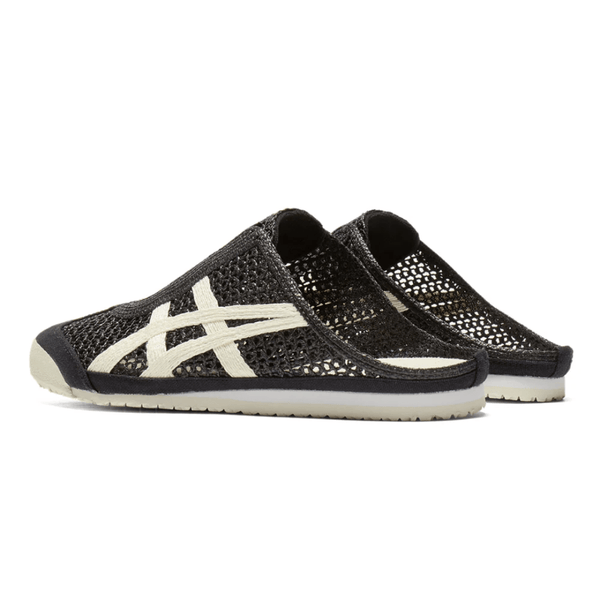 ASICS Mexico 66 Sabot Black Cream sneakers on feet Dubai