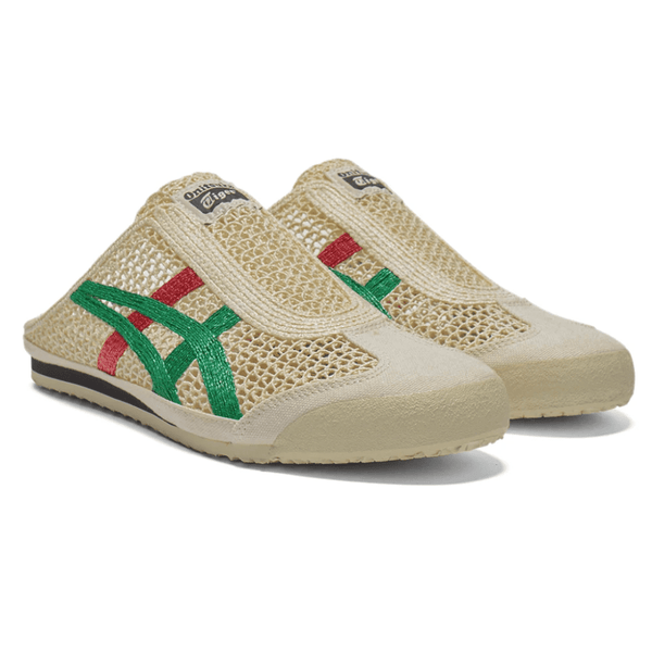 ASICS Mexico 66 Sabot Cream Kale sneakers on feet Dubai