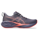 ASICS Novablast 5 Greyish Purple Coral Reef running shoes side profile