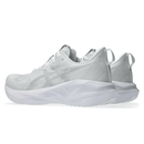 ASICS Novablast 5 White Piedmont Grey running shoes on feet Dubai