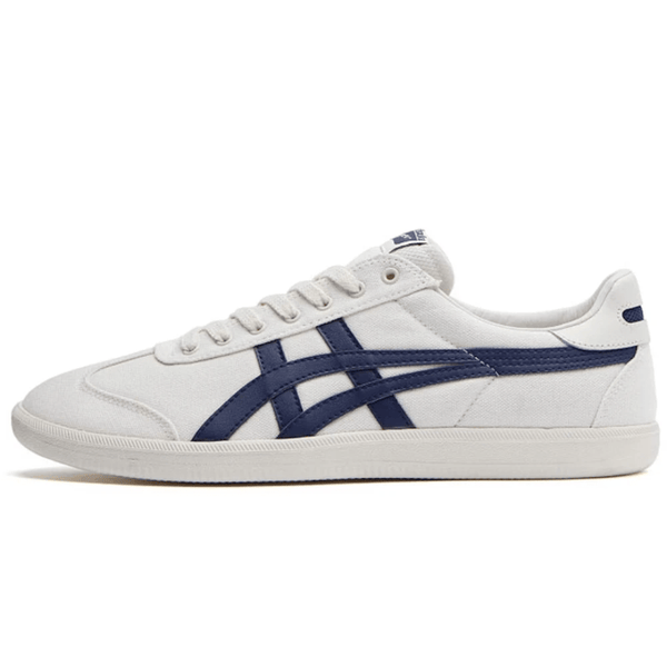 ASICS Onitsuka Tiger Tokuten White Blue sneakers on feet Dubai