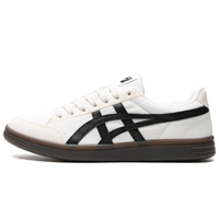 ASICS Onitsuka Tiger Advanti Cream White Black sneakers on feet Dubai