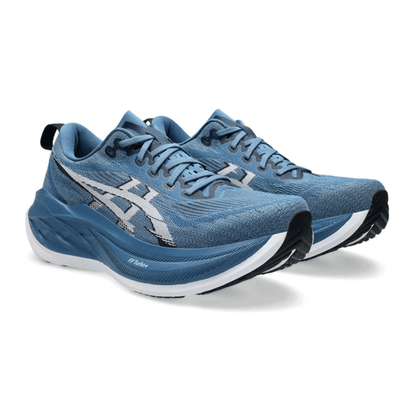 ASICS Superblast 2 Winter Sea White sneakers on feet Dubai