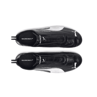 Balenciaga x Puma Speedcat Leather Black White sneakers upper detail