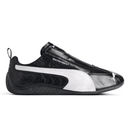 Balenciaga x Puma Speedcat Leather Black White sneakers side profile