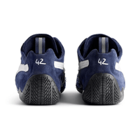 Balenciaga x Puma Speedcat Suede Navy White sneakers heel view