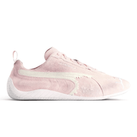 Balenciaga x Puma Speedcat Suede Pink White sneakers side profile