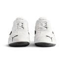 Balenciaga x Puma Speedcat Suede White Black sneakers upper detail