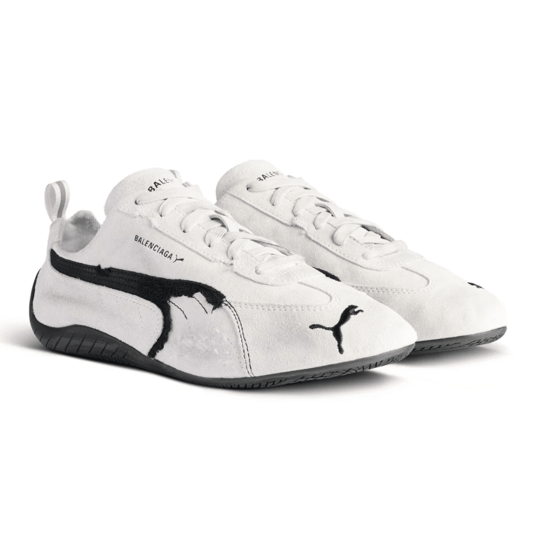 Balenciaga x Puma Speedcat Suede 'White Black'