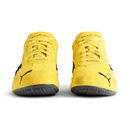 Balenciaga x Puma Speedcat Suede Yellow Black sneakers upper detail