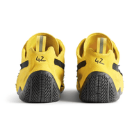 Balenciaga x Puma Speedcat Suede Yellow Black sneakers heel view