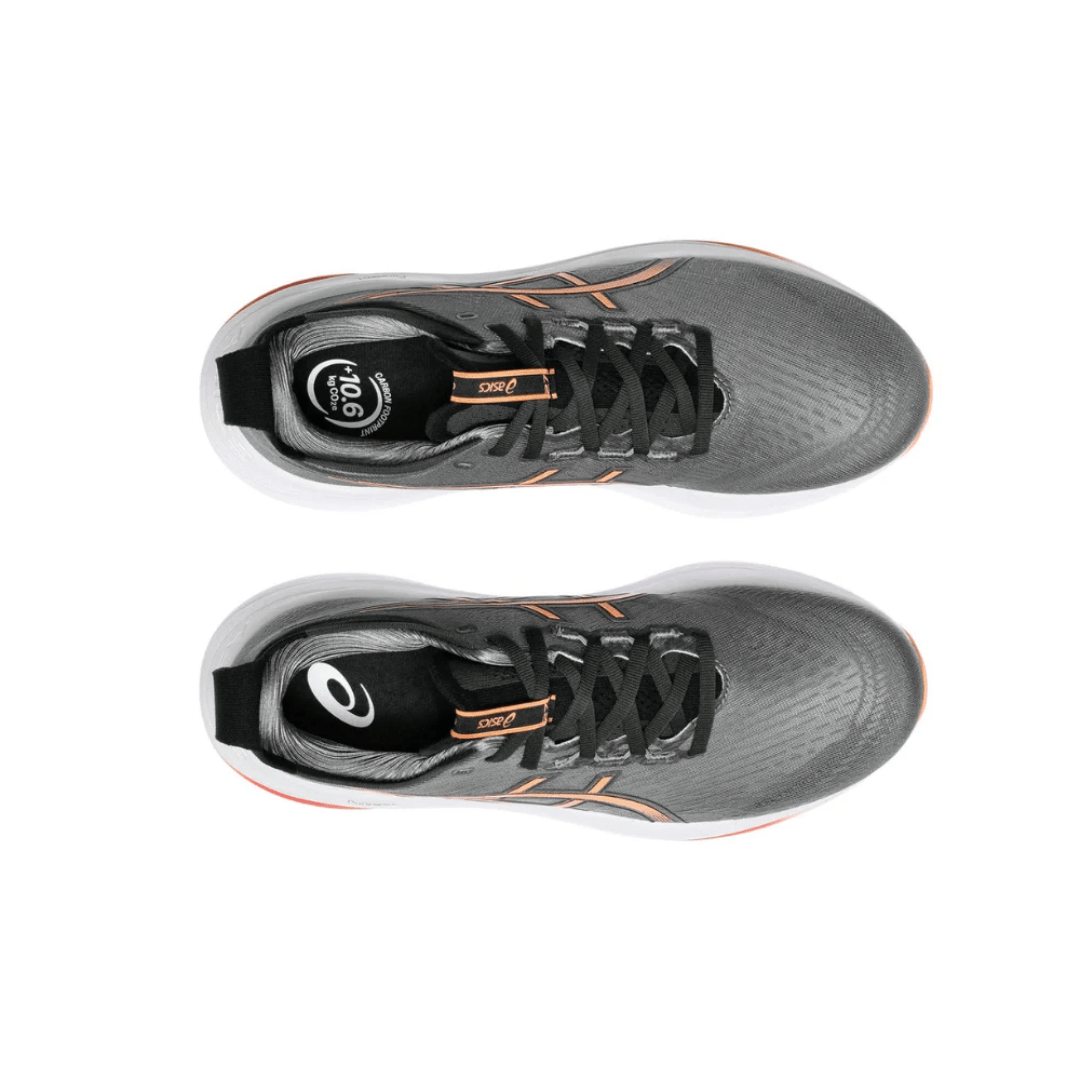 ASICS Gel-Nimbus 27 Carbon Mojave sneakers upper detail