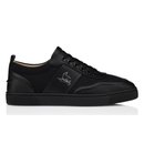 Christian Louboutin Retero Grained Calf Leather Black sneakers side profile