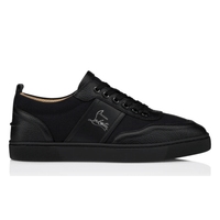 Christian Louboutin Retero Grained Calf Leather Black sneakers side profile