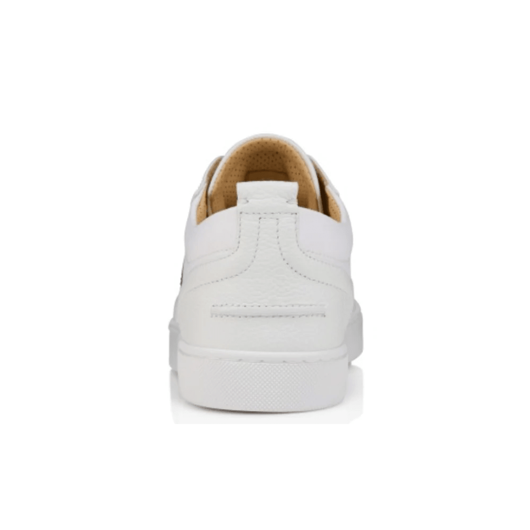 Christian Louboutin Retero Grained Calf Leather Marine sneakers heel view