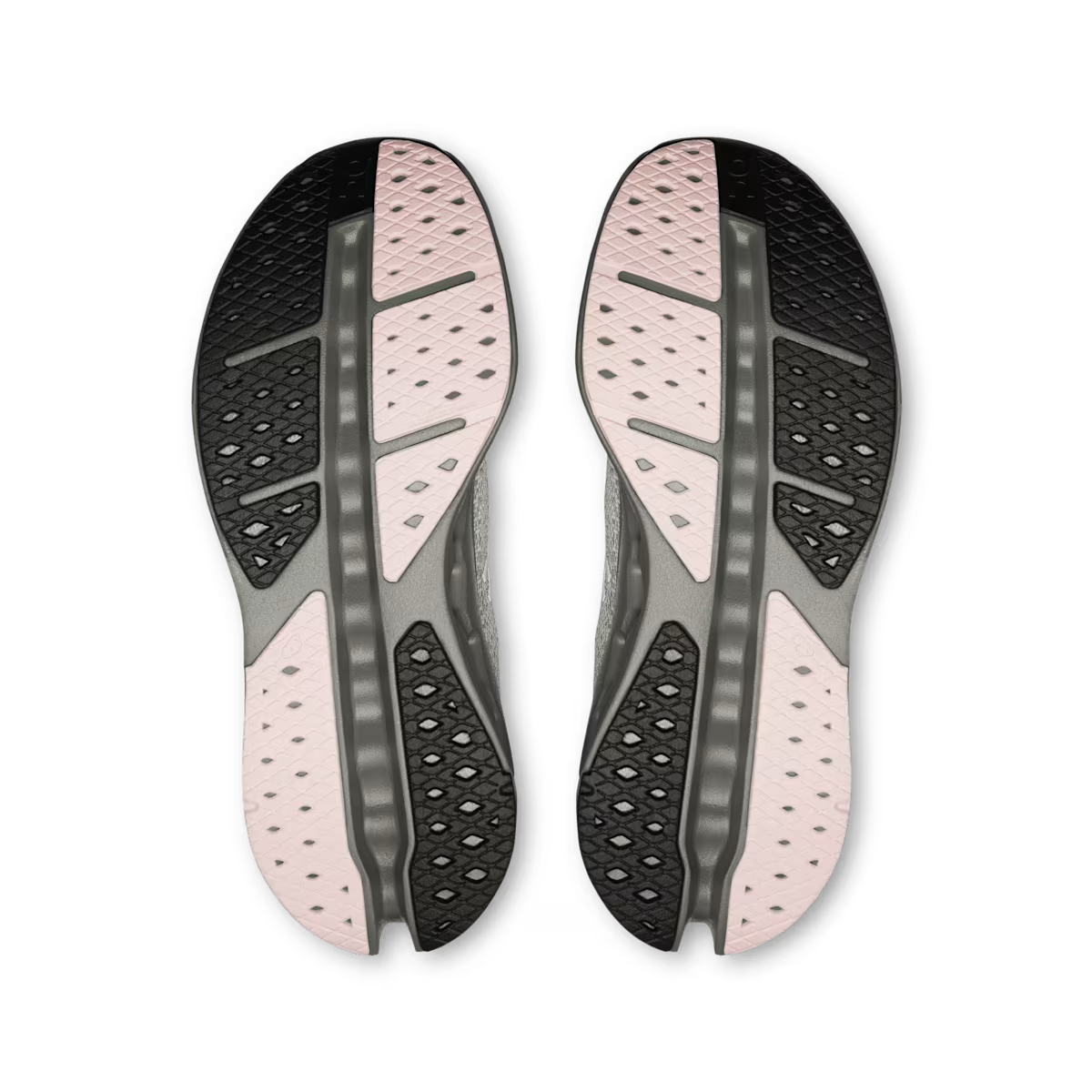 On Cloudsurfer Max Alloy Asphalt heel view