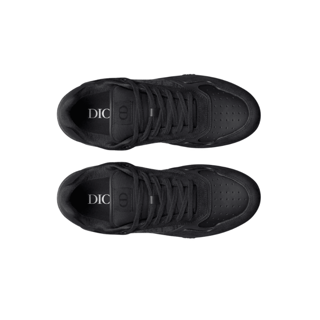Dior B27 Uptown Low-Top Sneaker "Black Suede, Black Smooth"