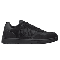 Dior B27 Uptown Low-Top Sneaker Black Suede Black Smooth side profile