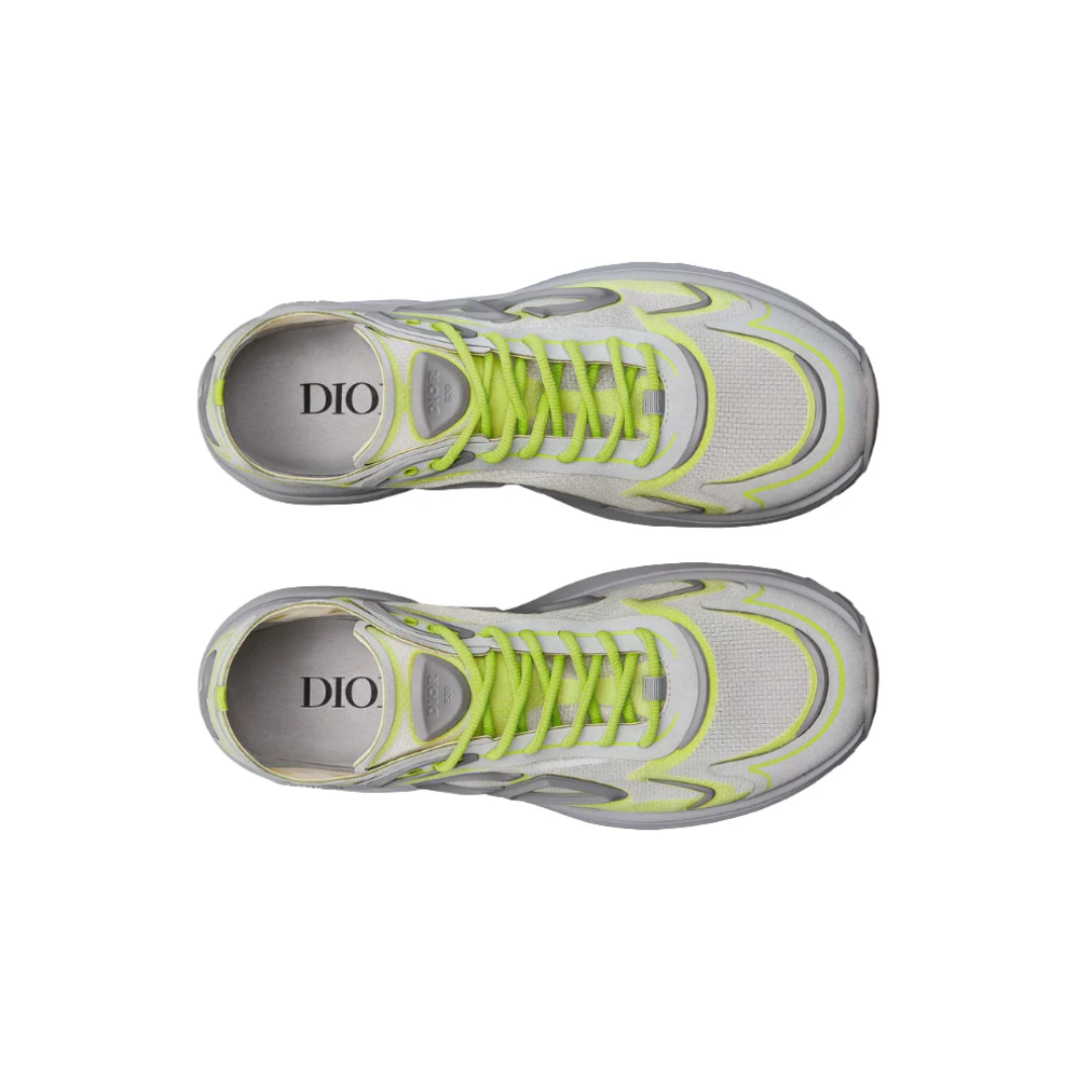 Dior B30 Countdown Tech Sneaker "Gray and Green"