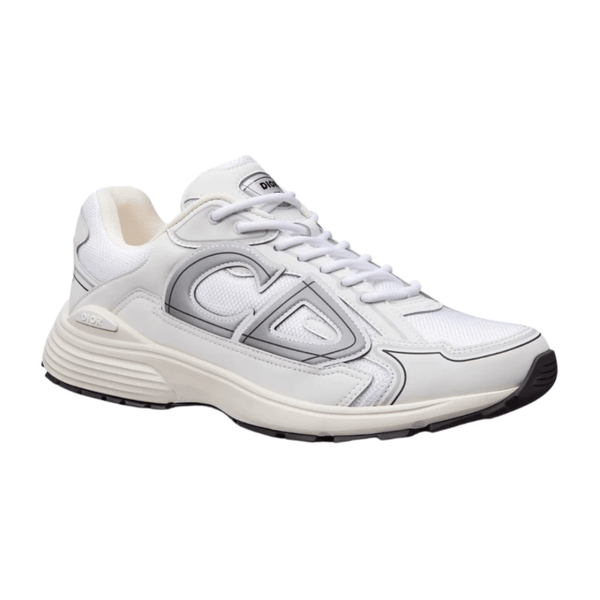 Dior B30 White Mesh and Technical Fabric Low Top Sneakers on feet Dubai