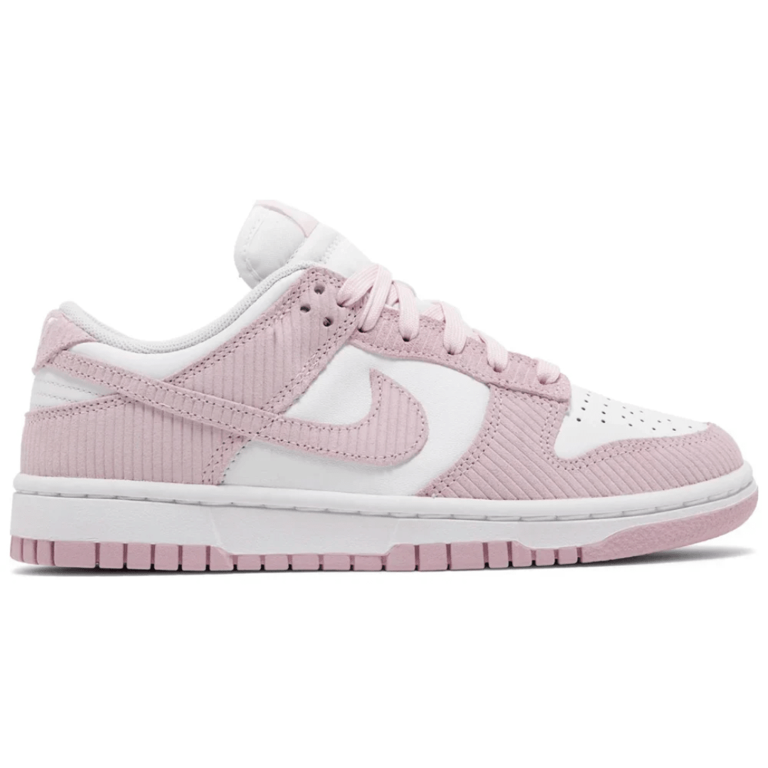Nike Dunk Low Pink Corduroy sneakers side profile