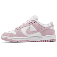 Nike Dunk Low Pink Corduroy sneakers on feet Dubai