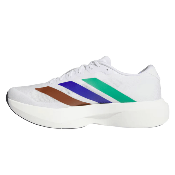 Pharrell x Adidas Adizero Evo SL White sneakers on feet Dubai