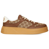 Gucci GG Canvas Leather-Trimmed Sneakers side profile