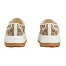 Gucci Men’s Black Beige GG Trainers heel view