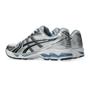 JJJJound x ASICS Gel-Kayano 14 White Black sneakers on feet Dubai