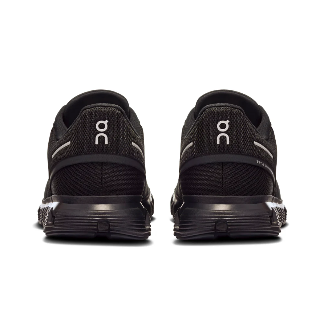 Cloud 6 Black Black heel view