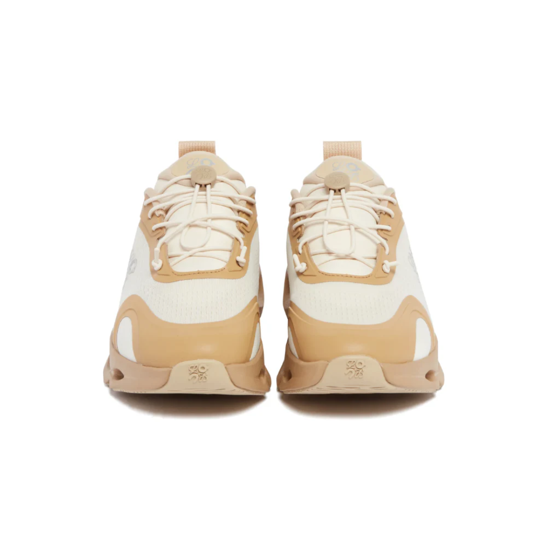 Loewe x On Running Cloudsolo Dark Sand Cream heel view