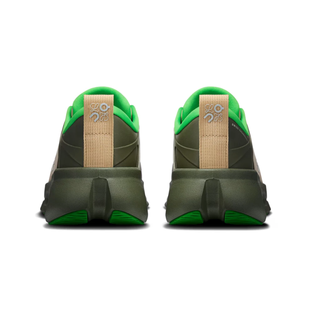 Loewe x On Running Cloudsolo Khaki Green Sand close-up detail