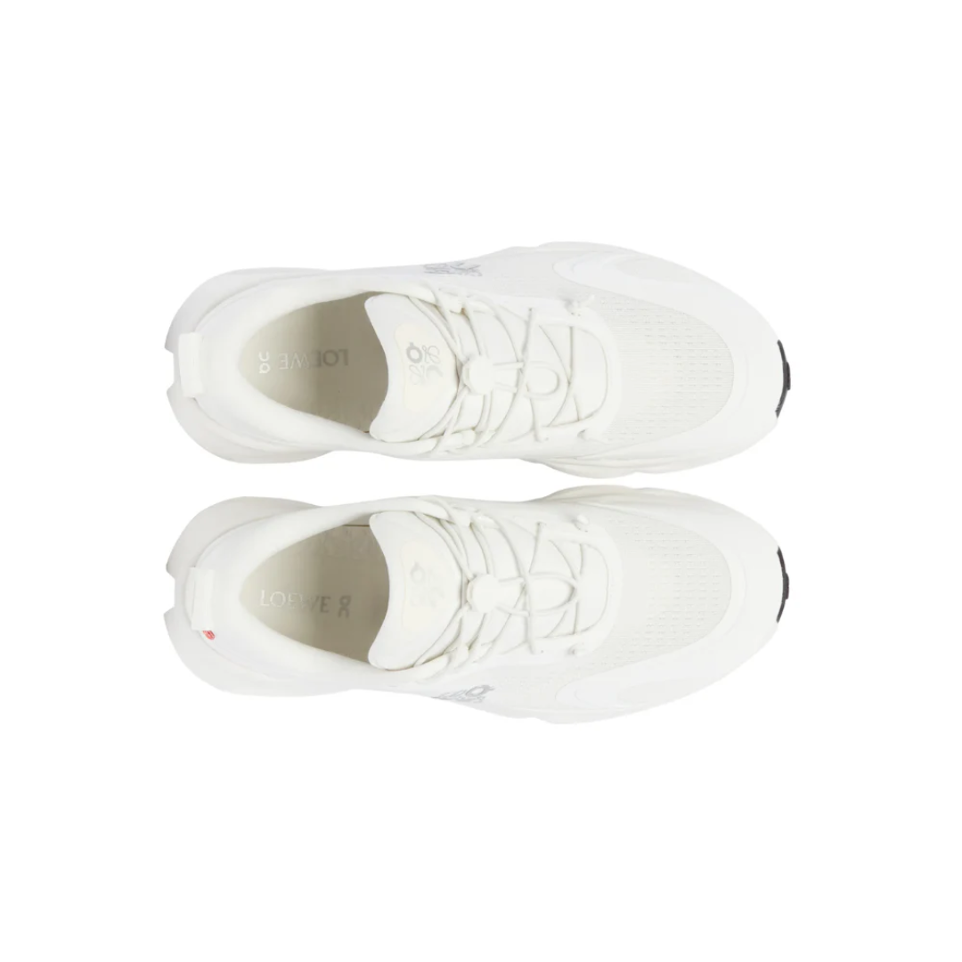 Loewe x On Running Cloudsolo White macro texture